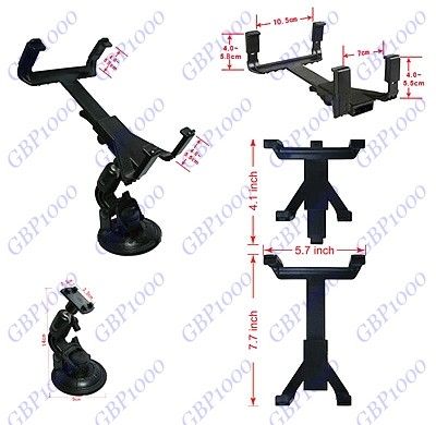 Car Mount Holder Kit Cradle for iPad Tablet PC GPS UMPC