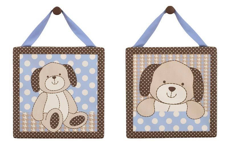 COCALO BABY GRAHAM CRACKERS 2PC WALL DECOR PUPPY NEW  