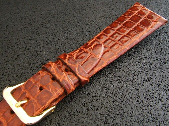 NOS 13/16 Hadley Roma Crocodile Vintage Watch Band  