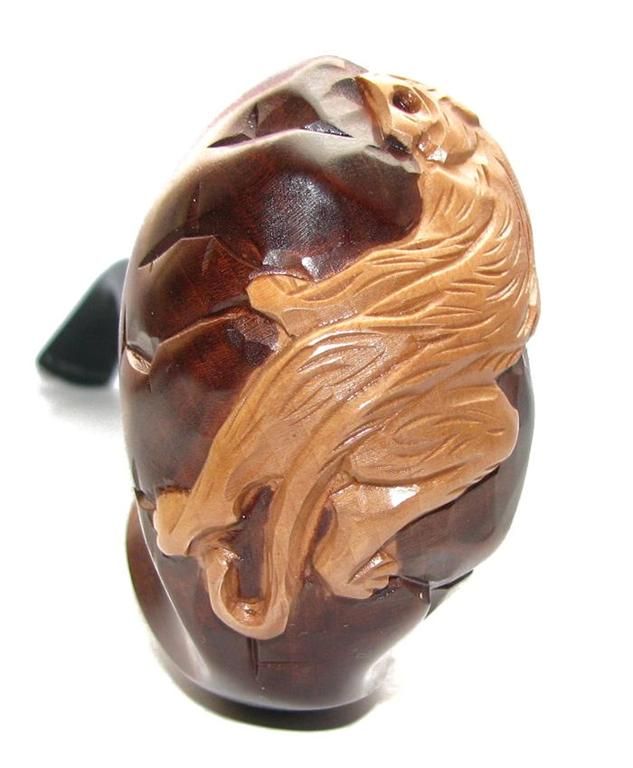 New Hand Carved Tobacco Smoking Pipe PANTHER *ONLY 1 EXISTS  