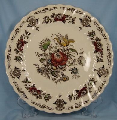 Vintage MYOTT BOUQUET DINNER PLATE Staffordshire (O)  