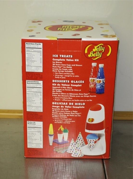 Jelly Belly JB15933 Ice Treats Maker (Shaved Ice) NEW  