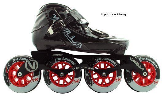 Vanilla Assassin Inline Speed Skates    Size 5   13 