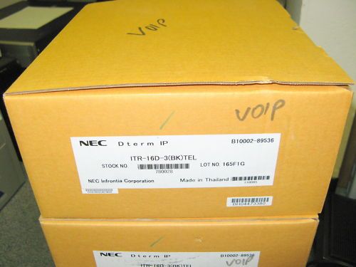 New NEC ITR 16D 3 BLACK TEL Series IP Phone  