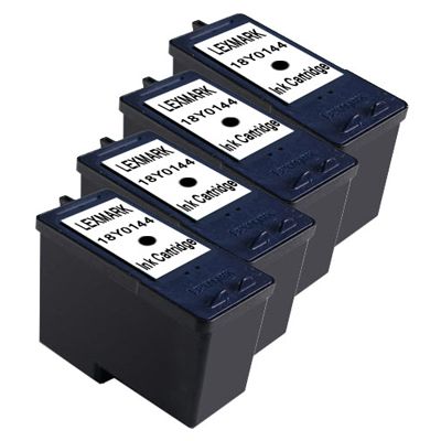 4p 18Y0144 BLK Ink Print Cartridge for Lexmark #44 44XL  