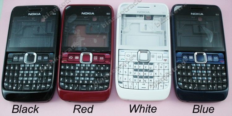 For Nokia E63 E 63 Full Housing Case cover keypad White  