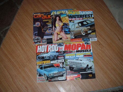 LOT OF 5 CAR LOWRIDER TUNER HOT ROD MOPAR MAGAZINES  