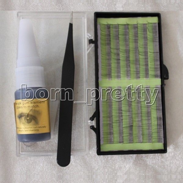 Individual Eyelash Extension Glue Kit + Tweezer Makeup  