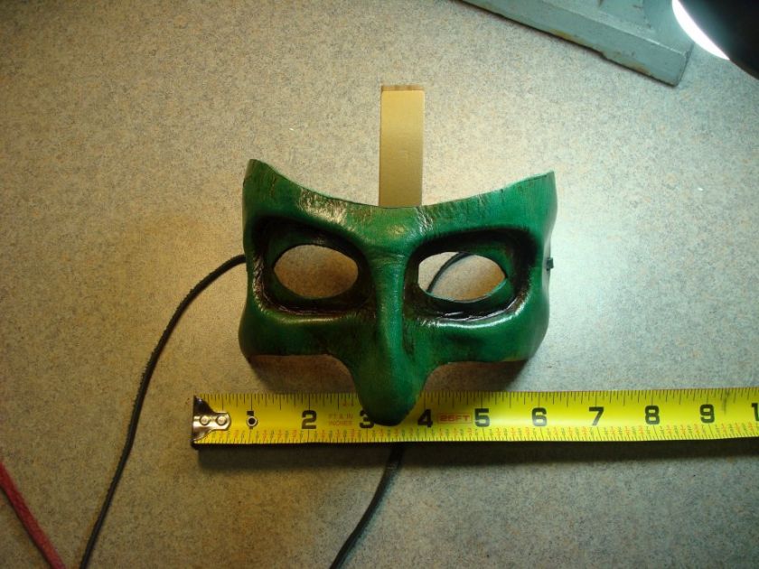   MASK elemental GREEN LANTERN aged MARDI GRAS rlsh STEAMPUNK  