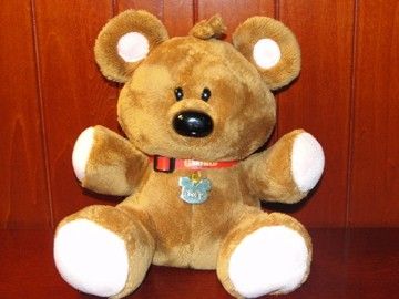 TY POOKY GARFIELD THE MOVIE Brown Pink Teddy Bear 2004 Plush Stuffed 