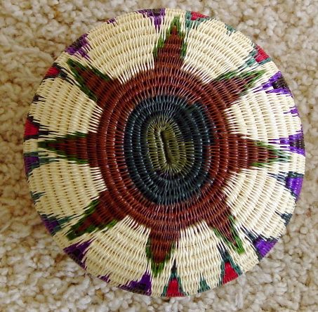 Handwoven WOUNAAN/Embera BUTTERFLIES Basket PANAMA L@@K  