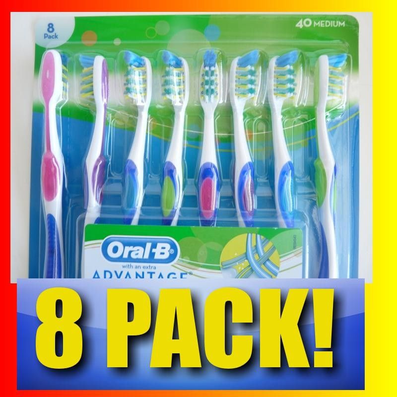 NEW LOT ORAL B Advantage CrissCross BRISTLES TOOTHBRUSH  