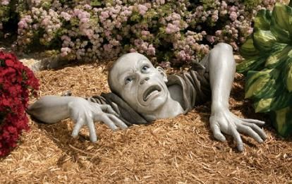 Zombie Groundbreaker Garden Sculpture Ghoulish Undead  