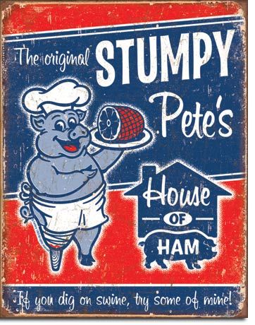   Ham Dig on Swine Try Mine Diner Patio Man Cave Kitchen Tin Sign  