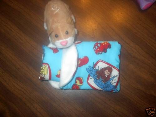 ZHU ZHU PETS HAMSTER SLEEPING BAG CURIOUS GEORGE FIRE  