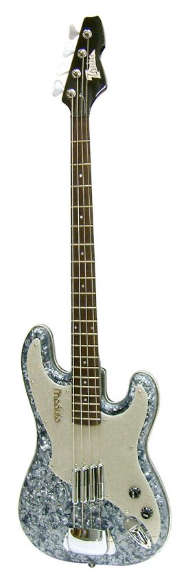 Italia Modulo Electric Bass in Gray Pearloid w/Gig Bag  