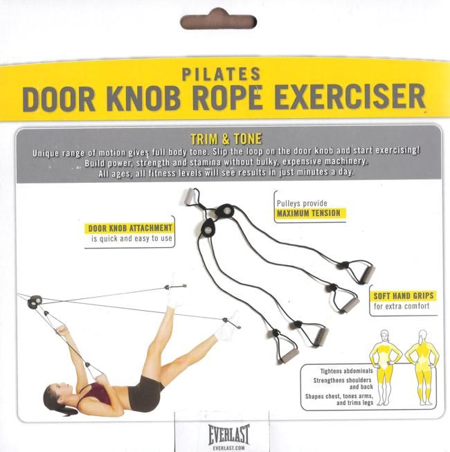 EVERLAST PILATES DOOR KNOB ROPE FITNESS EXERCISER / GYM ~ NIB ~ SHIPS 