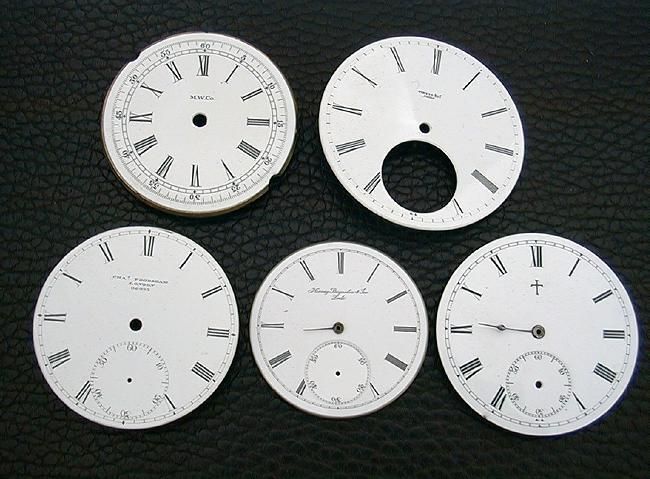 FIVE Early Pocket Watch Dials  