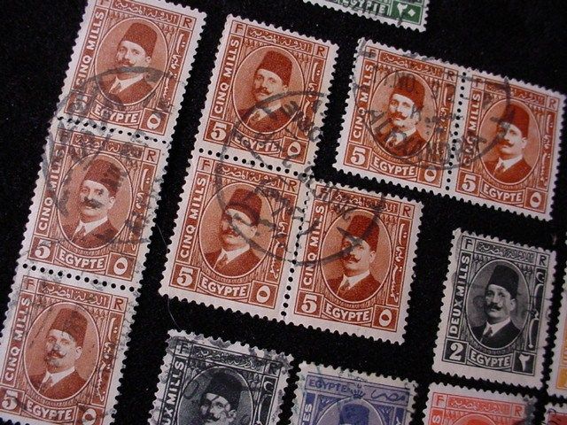 Estate Lot 40 Egypt POSTAGE STAMPS Old Collection  