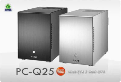 NEW Lian Li PC Q25B Aluminum Mini ITX Chassis Black  