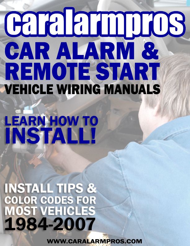 Car Alarm Remote Start Installation & Color Code CD  