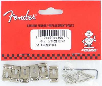 Fender Vintage Strat Nickel Bridge Saddles 6 NEW  