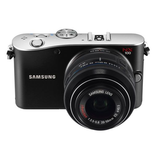 Samsung EV NX100 14.6 MP Digital Camera with SLR 20 55mm iFunction 