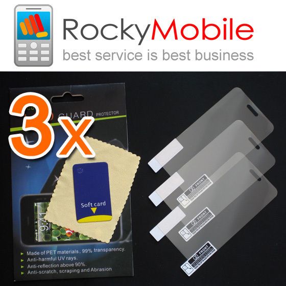 3x CLEAR Screen Protector Samsung s7230 Wave 723  