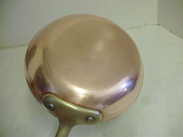   Vtg ALL CLAD COP *R* CHEF 7.5 SAUTE PAN SKILLET BRASS & COPPER  