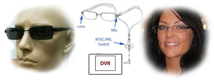 LawMate Professional Police Grade Wired Clear Glasses Sunglasses 