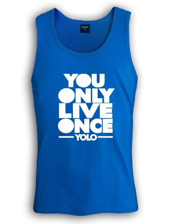 Yolo Singlet you only live once take care ovo lil wayne tank top white 