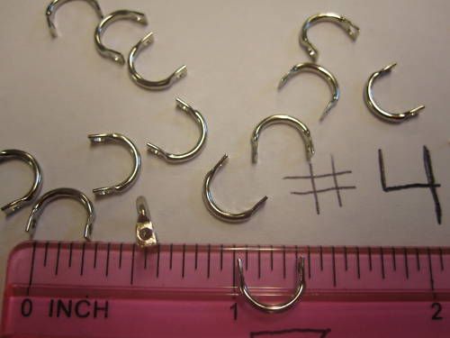 100 EASY SPIN CLEVISES # 4 FOR SPINNER SPOONS AND LURES  