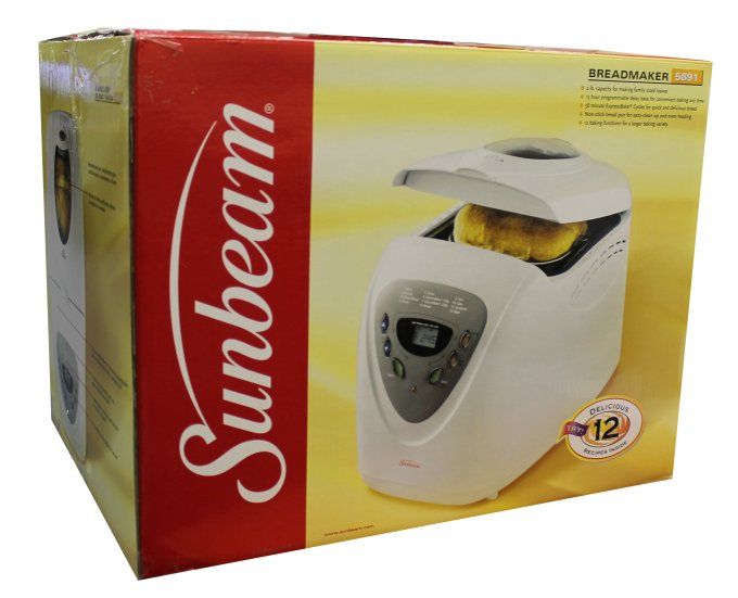 New Sunbeam 5891 2lb Bread Maker Machine w/LCD Display 12 Programs 