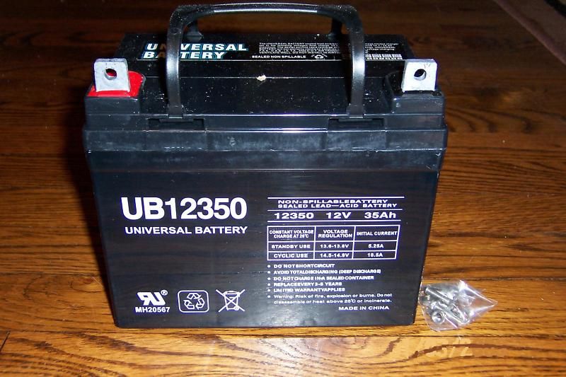 TEN UB12350 U1 12V 35Ah Emergency Exit Lighting Battery 806593457227 