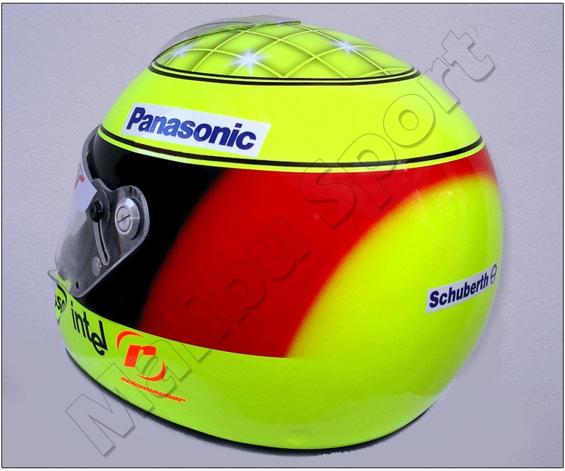 RALF SCHUMACHER 2005 FORMULA 1 REPLICA HELMET SCALE 11  