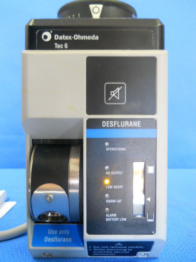 Datex Ohmeda Desflurane Tec 6 Vaporizer  