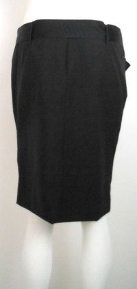 VERA WANG Gray Wool Ruched/Gathered Bow Skirt 40/6 SALE   