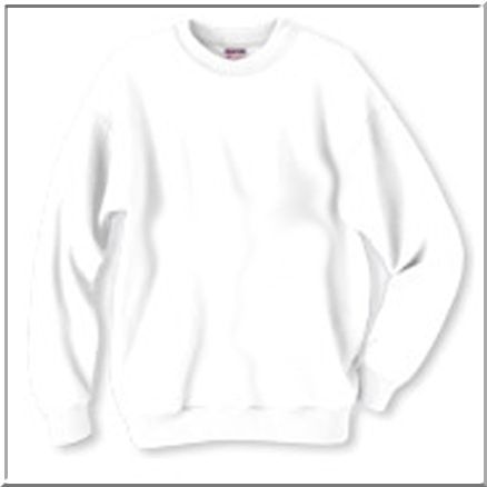 Blank Jerzees CREWNECK SWEATSHIRT WHITE,GREY,PINK,BLACK  