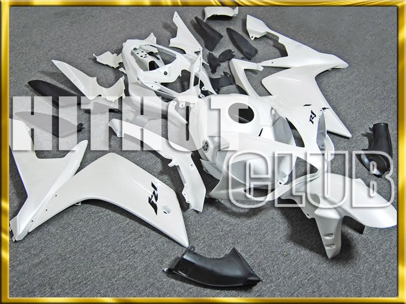 FOR ABS YAMAHA FAIRING YZFR1 07 08 WHITE PLASTICS 1A733+ Windscreen 